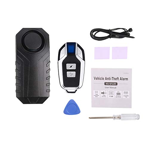 Wireless Motorcycle Bicycle Alarm: Anti-Theft Security, IP55 Waterproof