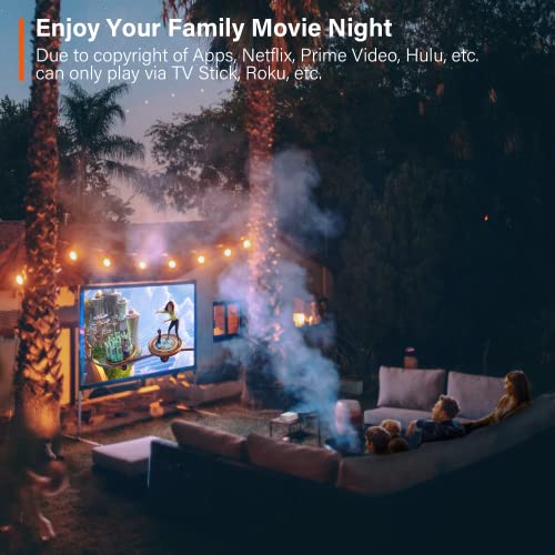 1080P HD Mini Projector, 12000L Lumens, Portable