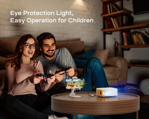 Portable Mini Projector with Bluetooth and WiFi - Full HD 1080P