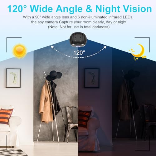 ZEEJORY WiFi Spy Camera - 1080P HD Hidden Mini Cam