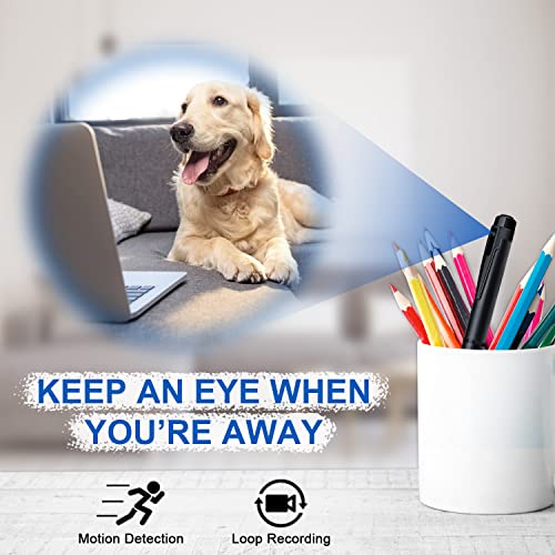 HD 1080P Spy Camera Pen, Mini Nanny Pocket Cam
