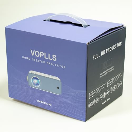 1080P HD Mini Projector, 12000L Lumens, Portable