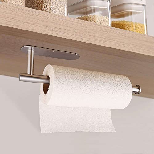 Mensha Kitchen Roll Holder - Silver Stainless Steel