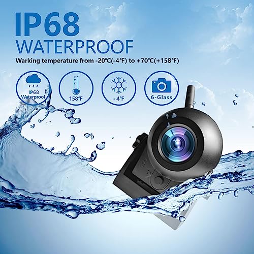 Wireless Magnetic WiFi Backup Camera for iPhone Android