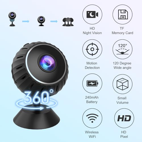 ZEEJORY WiFi Spy Camera - 1080P HD Hidden Mini Cam