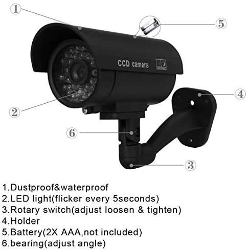 Rheme Bullet-Shaped Outdoor Indoor Dummy CCTV Camera