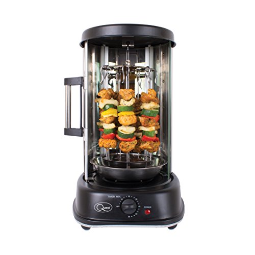 Quest Electric Rotisserie Grill - Perfect for Kebabs, Skewers, and Roasts