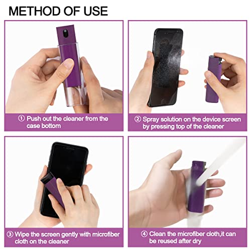 Purple Screen Cleaner for Electronic Devices and Eyeglasses