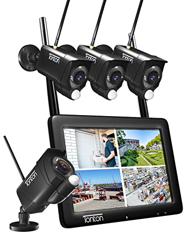 Tonton Wireless CCTV System: Touchscreen Monitor, 4CH NVR
