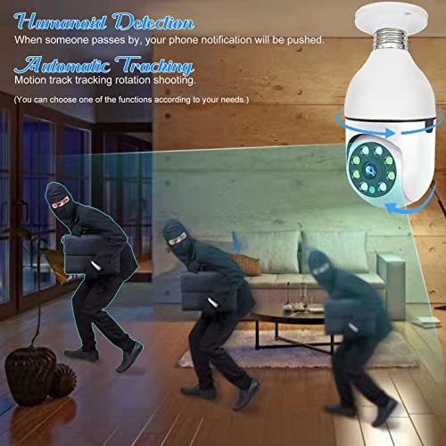 Wi-Fi Light Bulb Security Camera with Two-Way Voice
