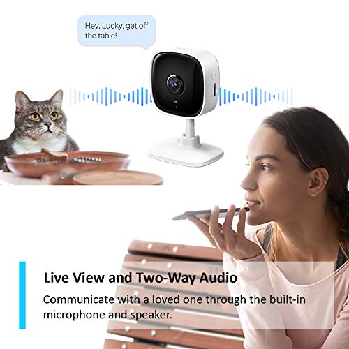 Mini Smart Security Camera, Indoor CCTV, Alexa&Google Home
