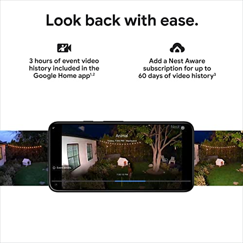 Google Nest Cam Outdoor with Floodlight - Security Camera