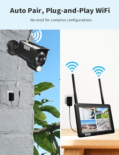 Tonton Wireless CCTV System: Touchscreen Monitor, 4CH NVR
