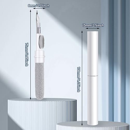3-in-1 AirPod Cleaning Kit with Soft Brush - White