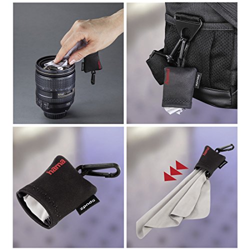 Pocket Microfiber Cleaning Cloth for Lens/Camera/Screen, Neoprene Bag