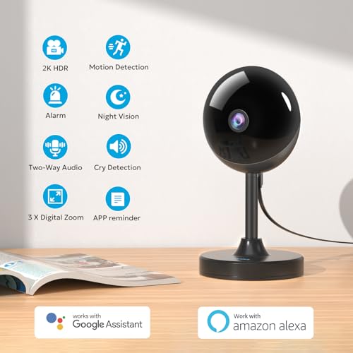 Owltron 2K Indoor Camera 2-Pack