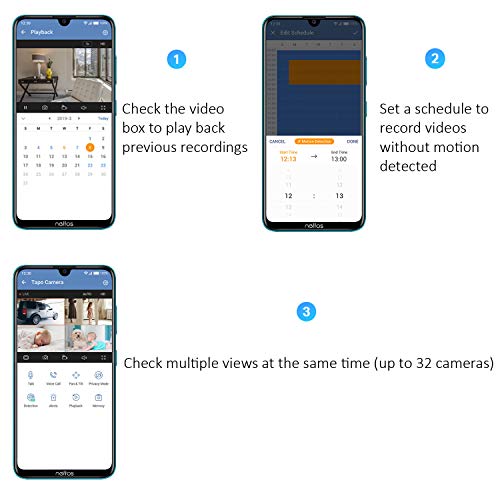 Mini Smart Security Camera, Indoor CCTV, Alexa&Google Home