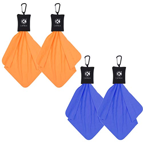 Microfiber Cleaning Cloth with Pouch - 4 Pack