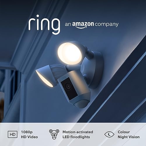 Ring Floodlight Cam Wired Plus | Outdoor Security Camera