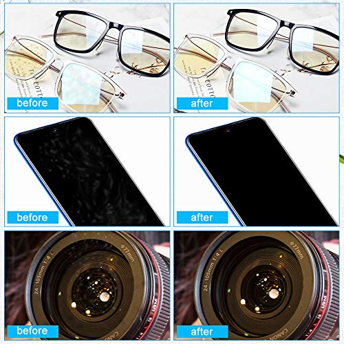20Pcs Microfiber Cleaning Cloth for Glasses/Screens/Camera/Cell Phone