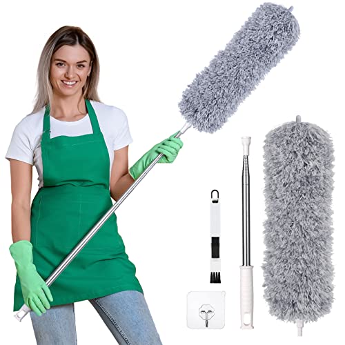 Extendable Microfiber Feather Duster for Ceiling Fans & Cars