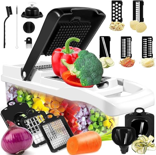 16-in-1 Compact Vegetable Chopper and Slicer