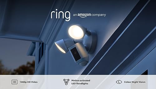 Ring Floodlight Cam Wired Plus | Outdoor Security Camera