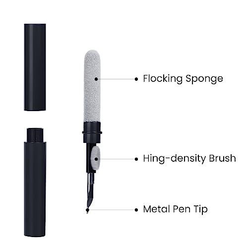 3-in-1 AirPods Cleaner Kit with Soft Brush (Black)