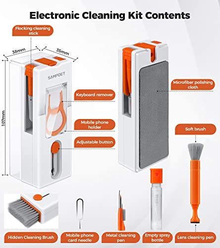 11-in-1 Gadget Cleaning Kit: Keyboard, Earbud, Screen & Lens