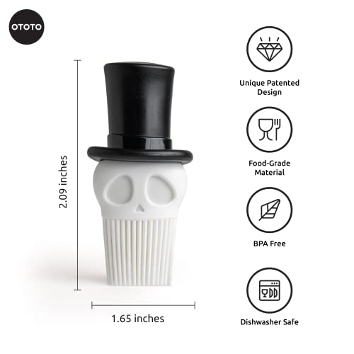 Skully Silicone Basting Brush - Spooky Kitchen Accessories