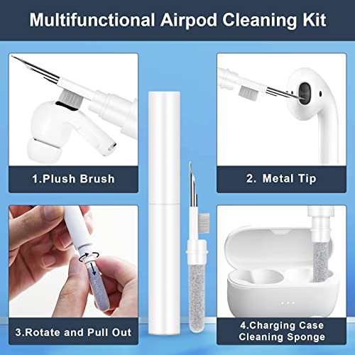 3-in-1 Portable AirPod Cleaning Kit with Soft Brush