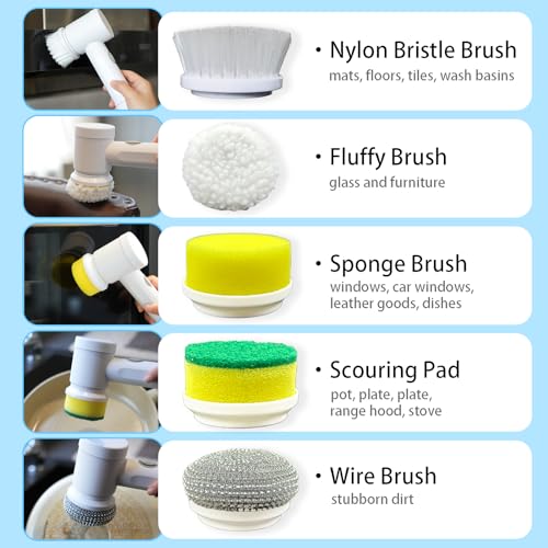 Electric Spin Scrubber for Bathroom, Kitchen, and More