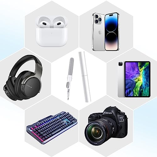 3-in-1 AirPod Cleaning Kit with Soft Brush - White