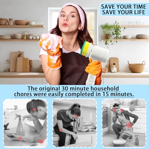 Electric Spin Scrubber for Bathroom, Kitchen, and More