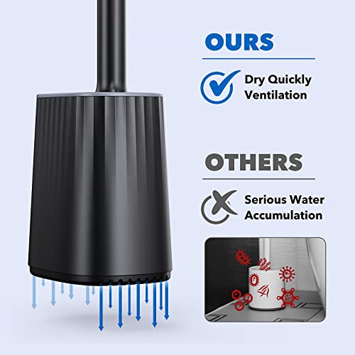 Silicone Toilet Brush Set: Deep Clean Bathroom