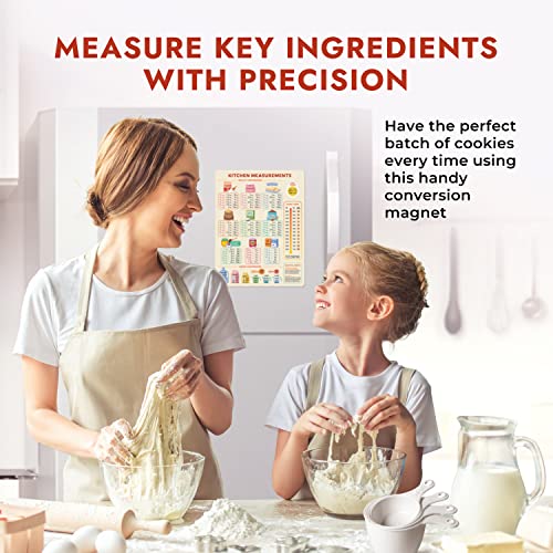 Kitchen Conversion Chart Magnet - Easy Baking & Cooking