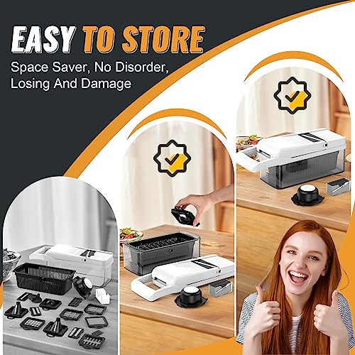 16-in-1 Compact Vegetable Chopper and Slicer
