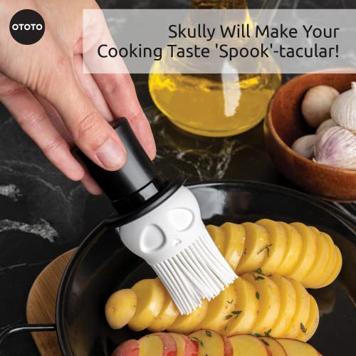 Skully Silicone Basting Brush - Spooky Kitchen Accessories