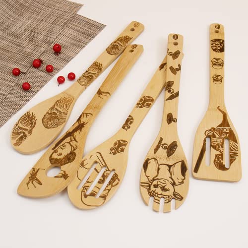 Star Wars Burned Wooden Cooking Spoons - Premium Quality