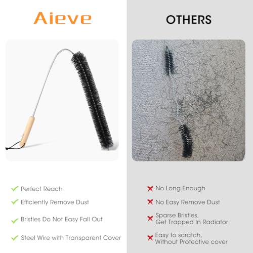 Aieve Radiator Cleaner: Flexible Brush for Multipurpose Cleaning