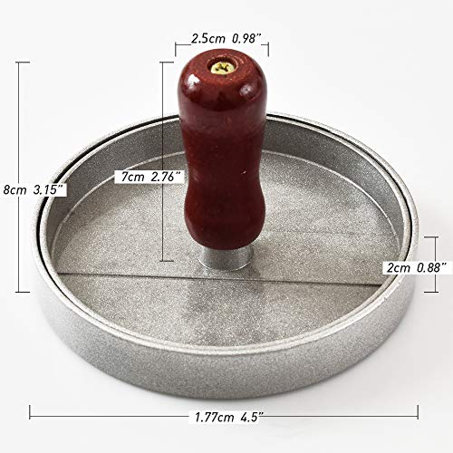 Cozihom Non-Stick Burger Press Set with Patty Papers