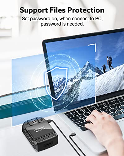 BOBLOV 1296P Bodycam with 128GB Memory Card
