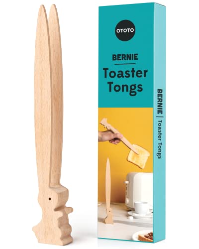 Bunny Toaster Tongs - Multipurpose Wooden Gadgets