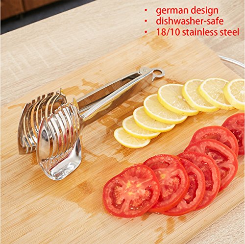 Stainless Steel Tomato Slicer: Multipurpose Fruit Tongs