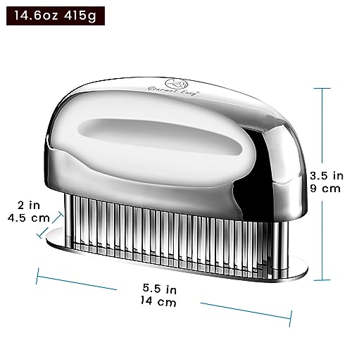 Sharp Meat Tenderizer Tool - Stainless Steel, Heavy-Duty