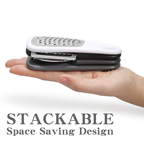 Kitchen Gadgets Set - Space Saving Cheese Grater, Peeler, Opener