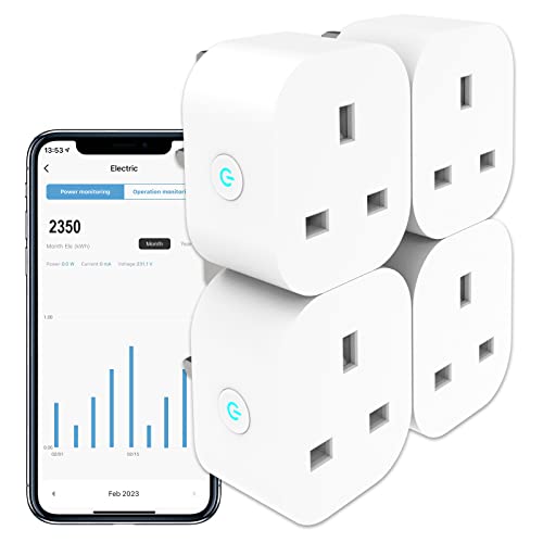 4-Pack ANTELA Smart Plug: Energy Monitoring, Alexa Voice Control
