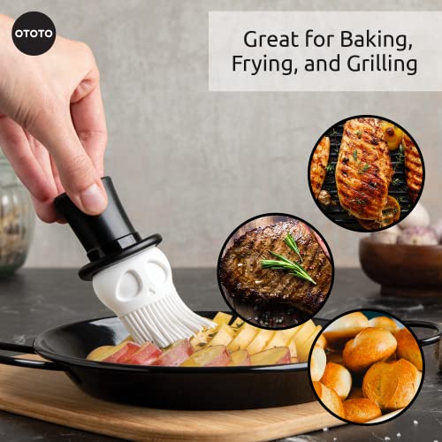 Skully Silicone Basting Brush - Spooky Kitchen Accessories