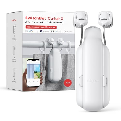SwitchBot Curtain Opener - Bluetooth Control, Alexa, Google Home