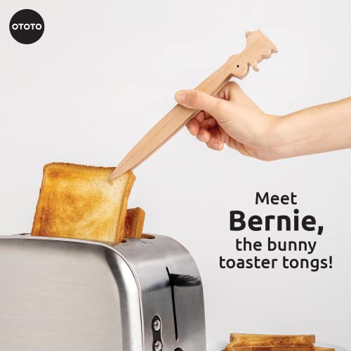 Bunny Toaster Tongs - Multipurpose Wooden Gadgets